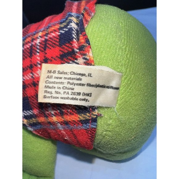 1987 McDonalds Christmas Baby Kermit The Frog PLUSH Jim Henson Muppet Babies Vtg - Picture 8 of 9